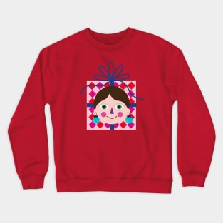 Happy colorful Christmas gift avatar Crewneck Sweatshirt